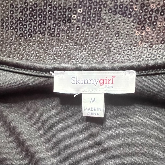 Skinny Girl Sequined Holiday Top - Picture 4 of 4